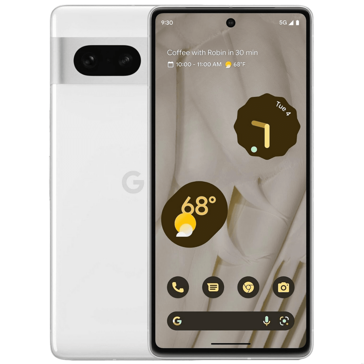 Google Pixel 7 - Unlocked - Excellent-Snow (#f7f7f7)-128GB
