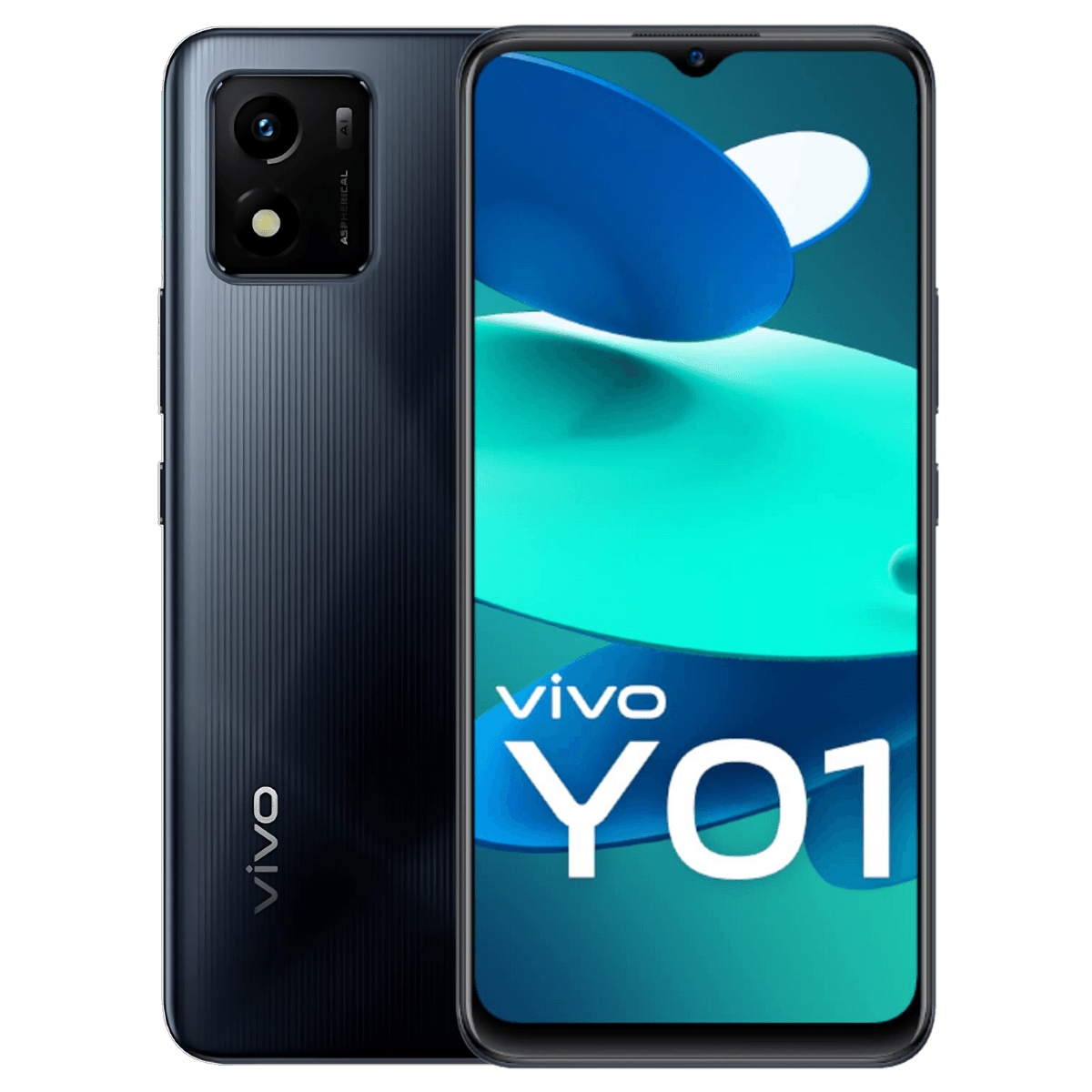 Vivo Y01 - Unlocked - Brand New-Elegant-Black (#0d131c)-32GB