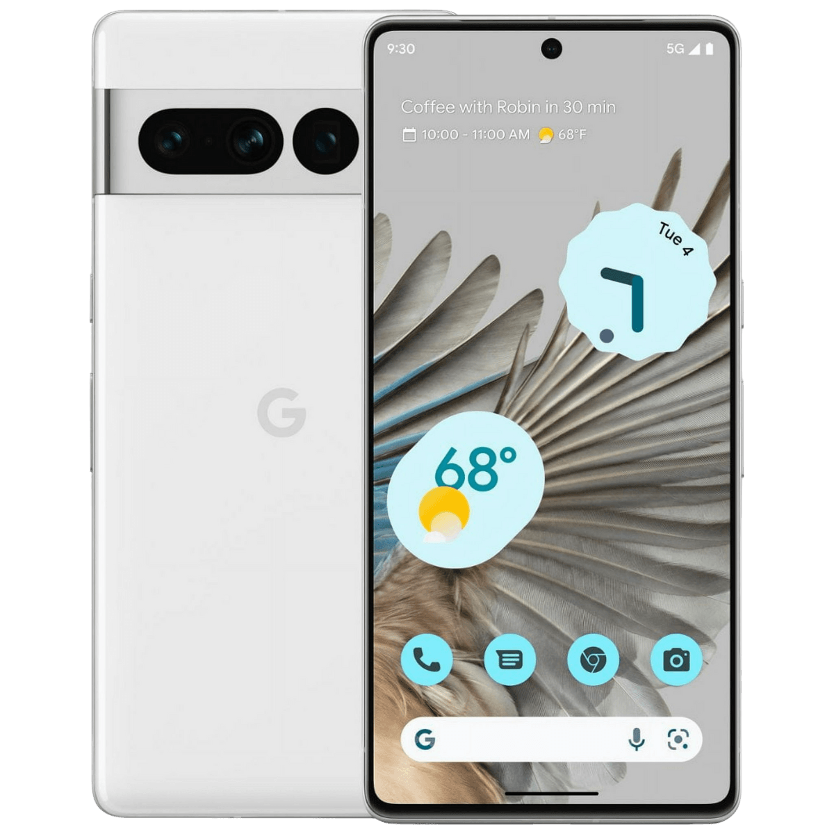 Google Pixel 7 Pro - Unlocked - Excellent-Snow (#f7f7f7)-128GB