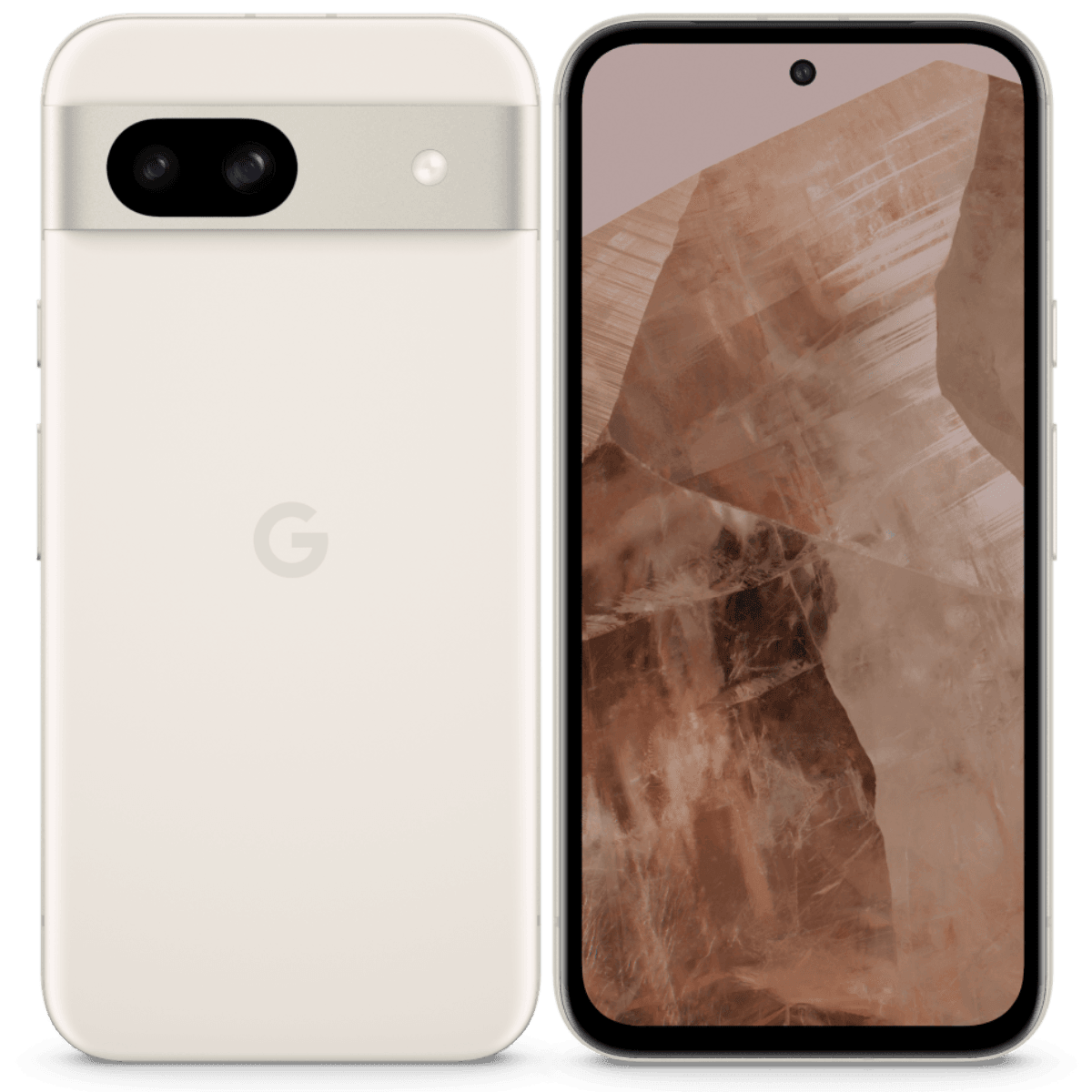 Google Pixel 8a - Unlocked - Excellent-Porcelain (#e8e0d5)-128GB