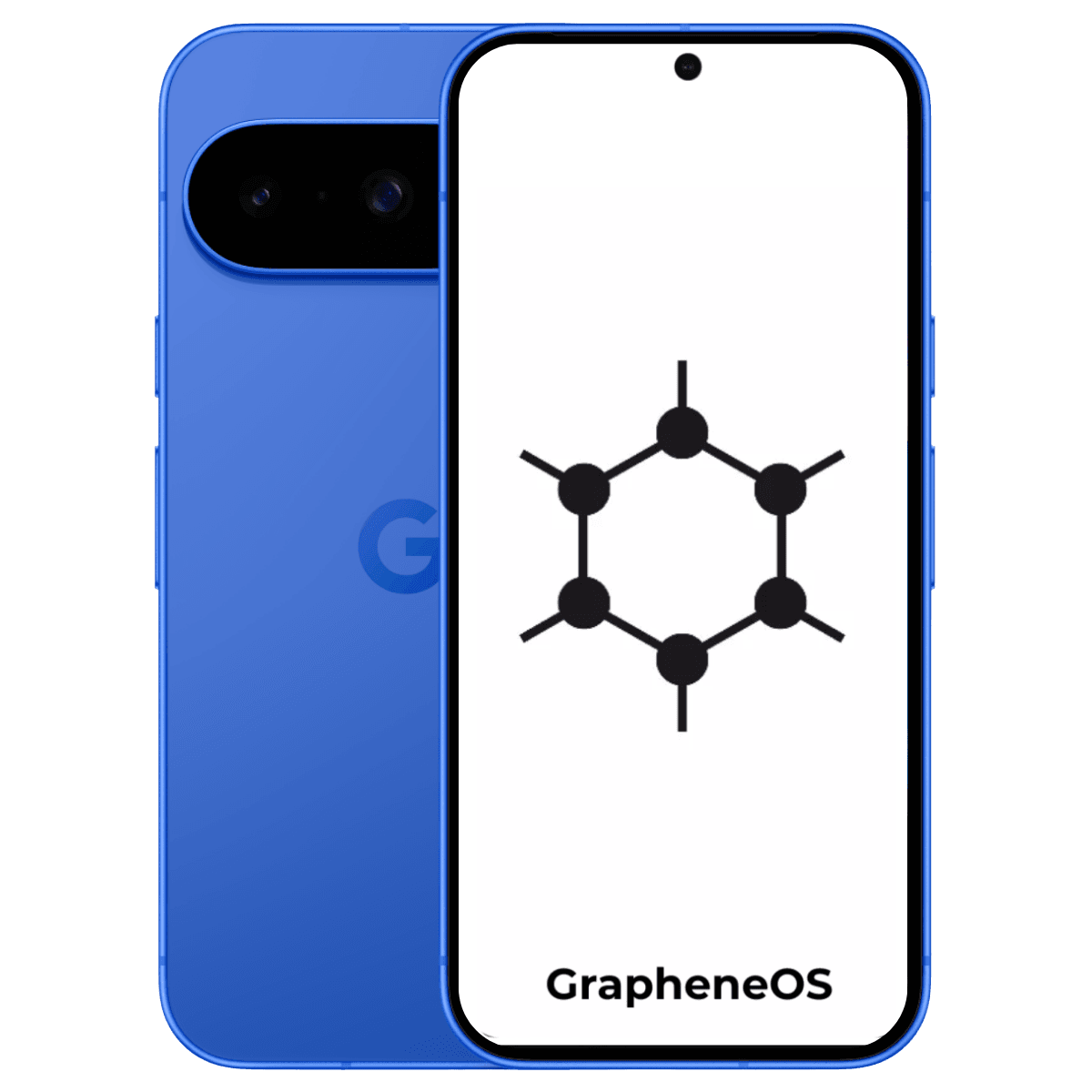Google Pixel 10 Graphene OS - Unlocked - Excellent-Indigo (#3d6acc)-128GB
