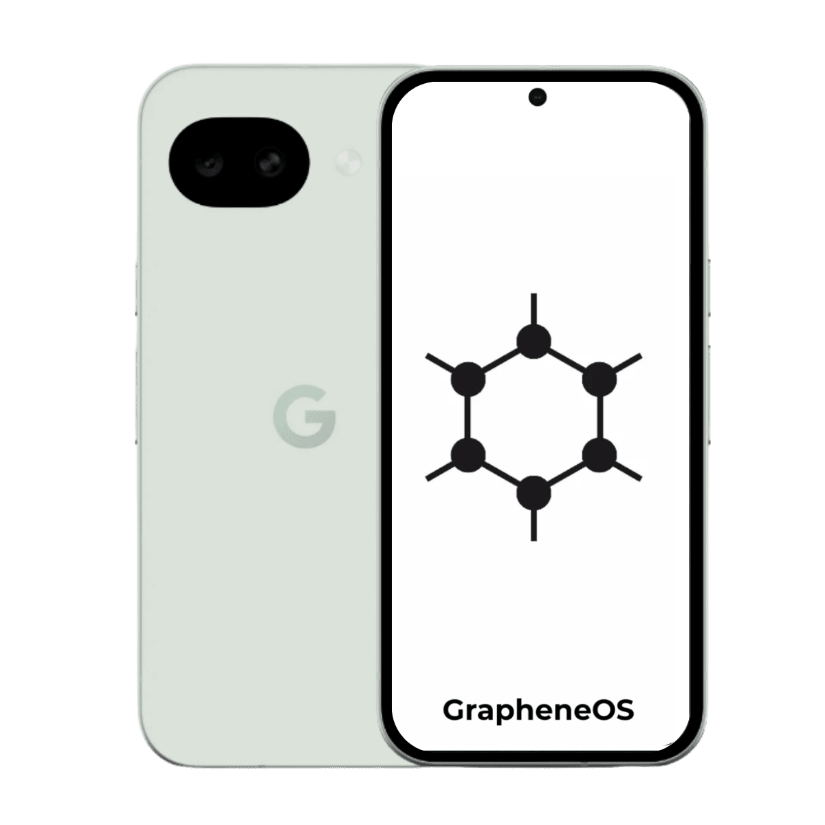 Google Pixel 10a GrapheneOS - Unlocked - Excellent-Fog (#d5dcd4)-128GB