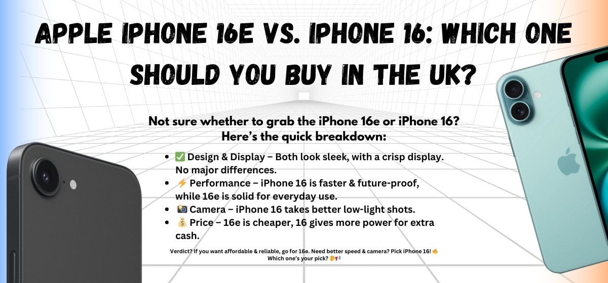 Apple iPhone 16e vs iPhone 16