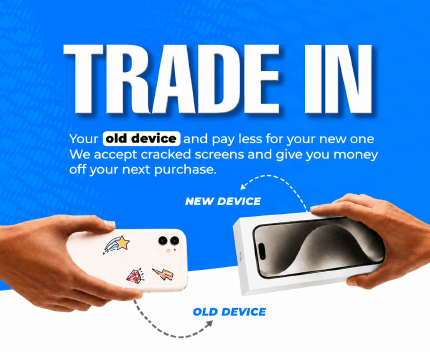 Trade in your old device and pay less for your new one