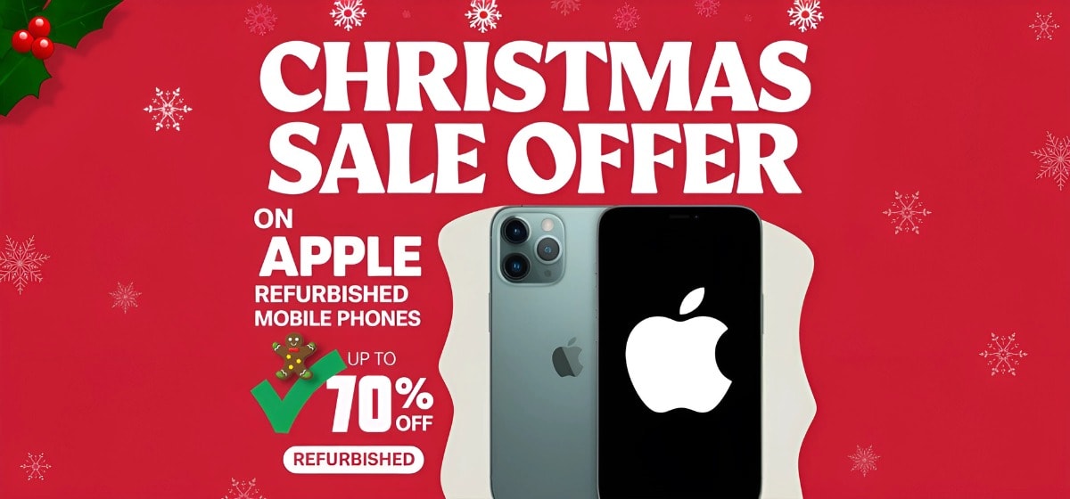 Christmas Sale Offer on Apple Refurbished Mobile