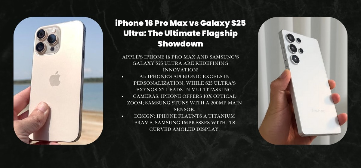 Apple iPhone 16 Pro Max vs Samsung Galaxy S25 Ultra