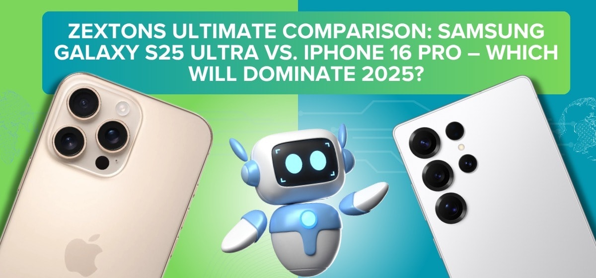 Zextons Ultimate Comparison Samsung Galaxy S25 Ultra vs iPhone 16 Pro Which Will Dominate 2025