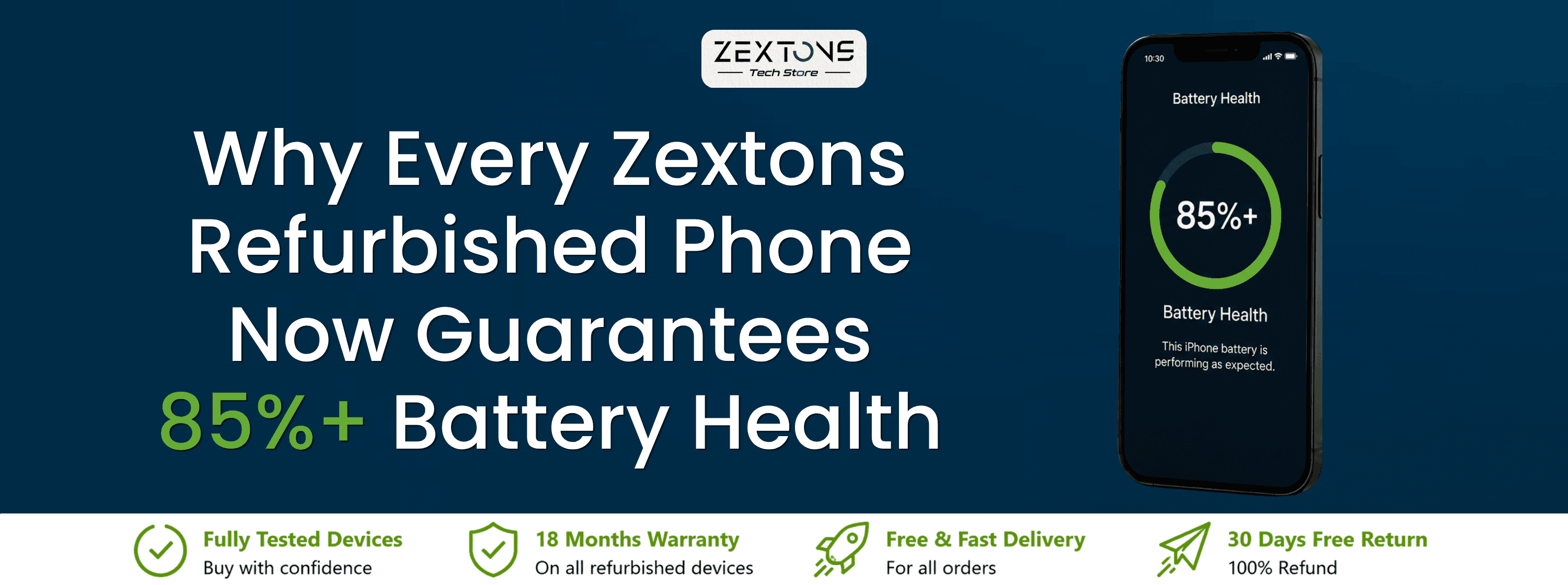 Why Every Zextons Refurbished Phone Now Guarantees 85 Percent Battery Health