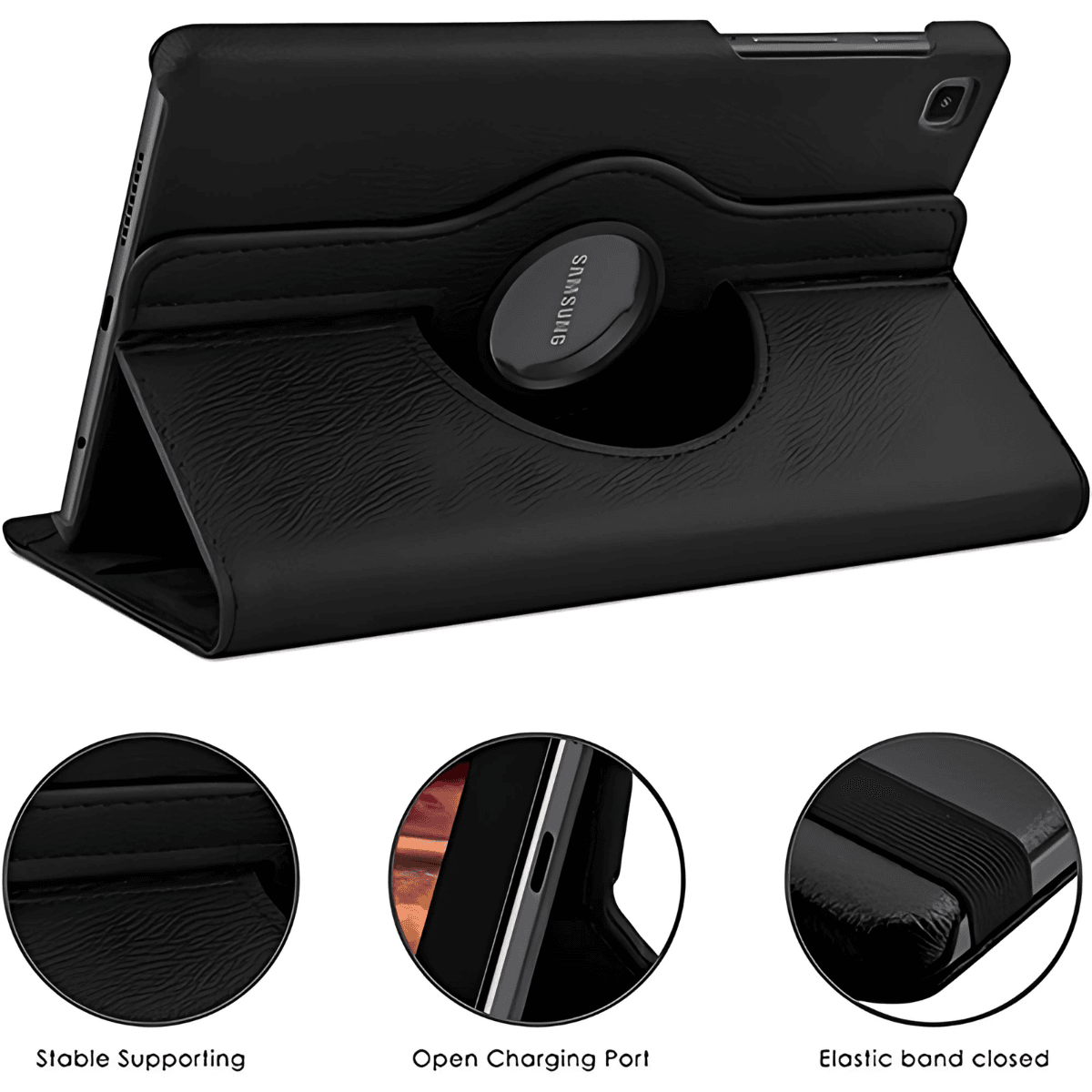 Samsung Galaxy Tab A7 LITE Book Case – Black - Main view