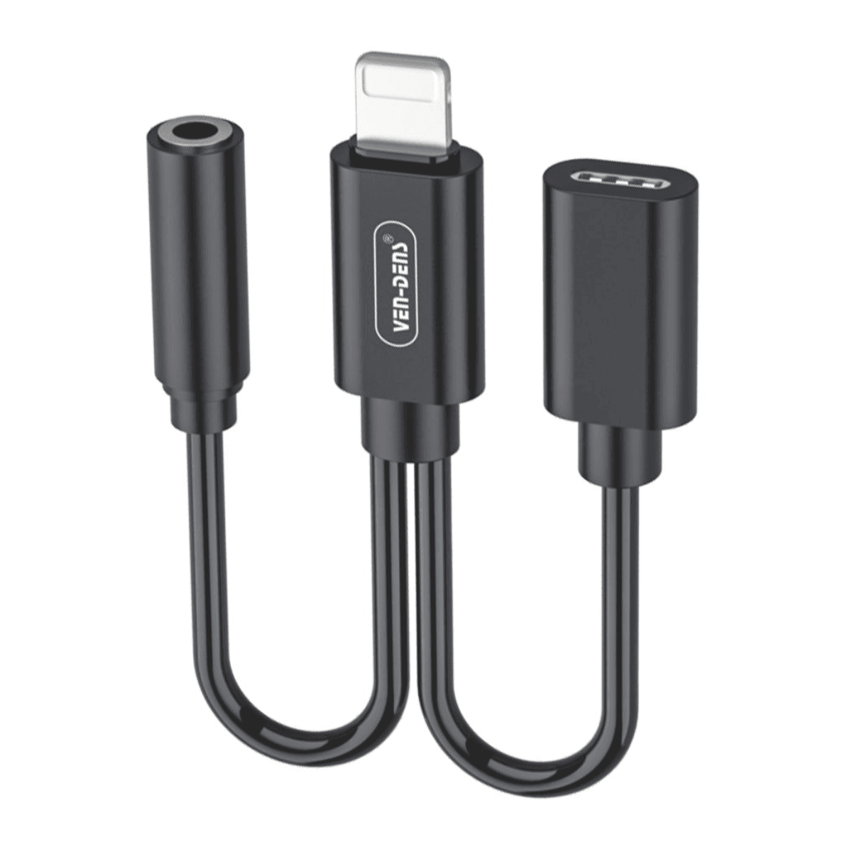 3-in-1 Lightning to 3.5mm Audio & Charge Adapter (13cm) – Charge, Listen & Connect Effortlessly | VD-U701 - Main view