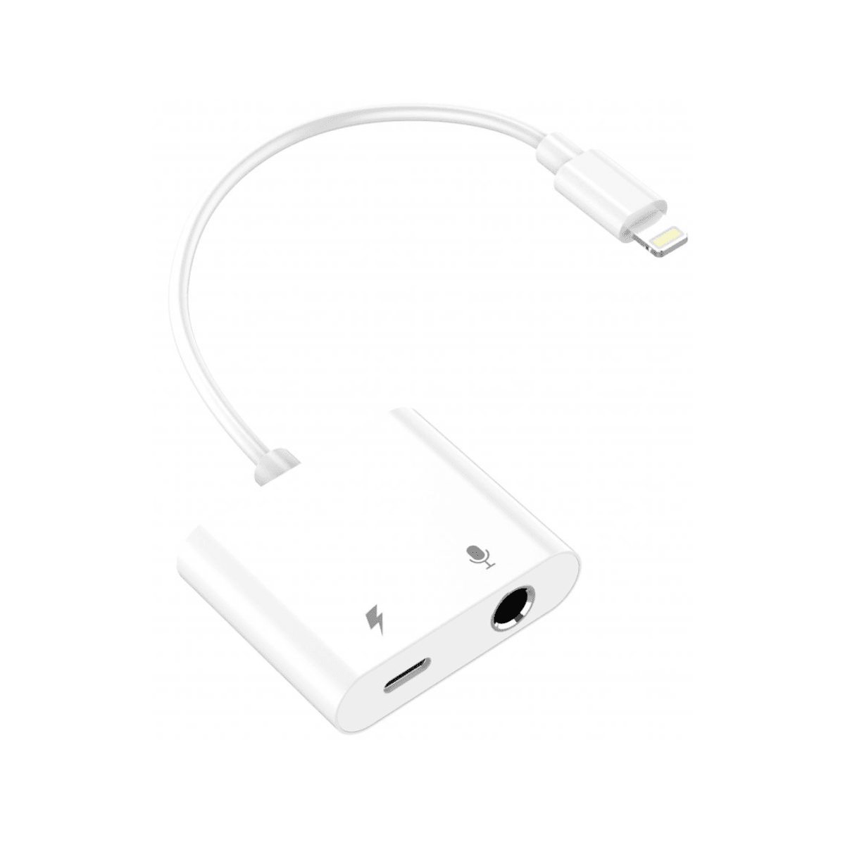 2 in 1 Lightning to Headphone Adapter with Charging Port β Charge & Listen Simultaneously | VD-ADP007 - Main view